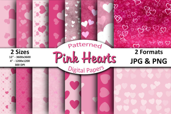 Download Lovely Pink Hearts - Premium Resources