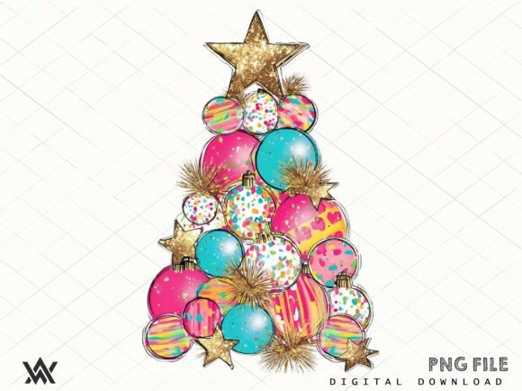 Download Colorful Glitter Christmas Png Design - Premium Bundle