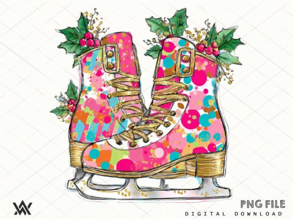 Download Colorful Glitter Christmas Png Design - Premium Bundle